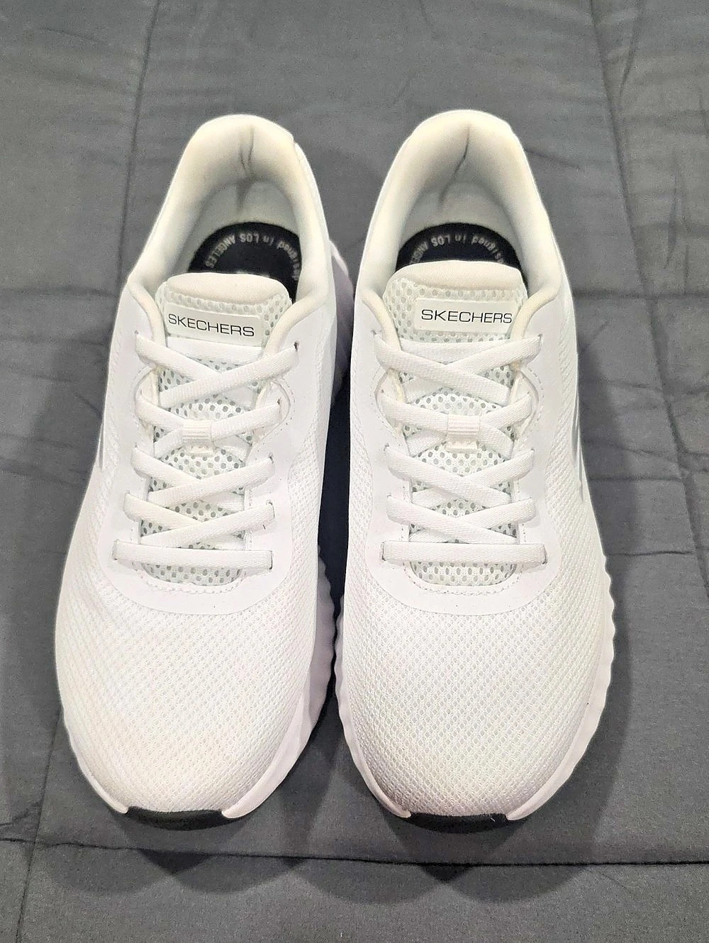 Skechers White Athletic Shoes